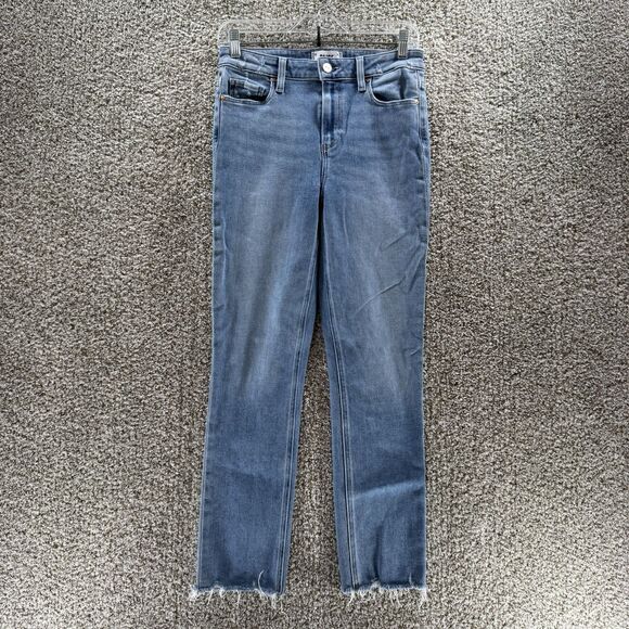 Paige Denim - Page Jeans Womens 26‎ Hoxton Slim Cotton Lovesong Distressed Tuned Hem Raw Hem